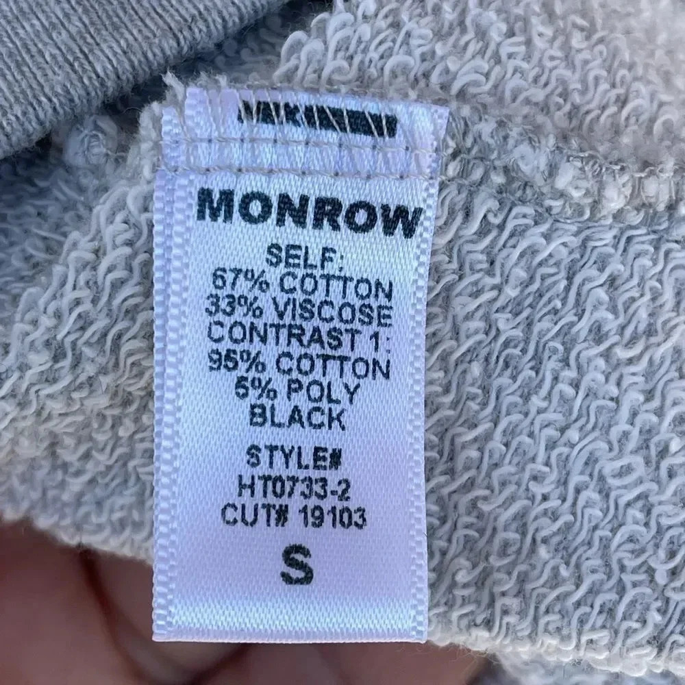 Monrow Oversized Leopard Print In Heather Grey Sm… - image 4